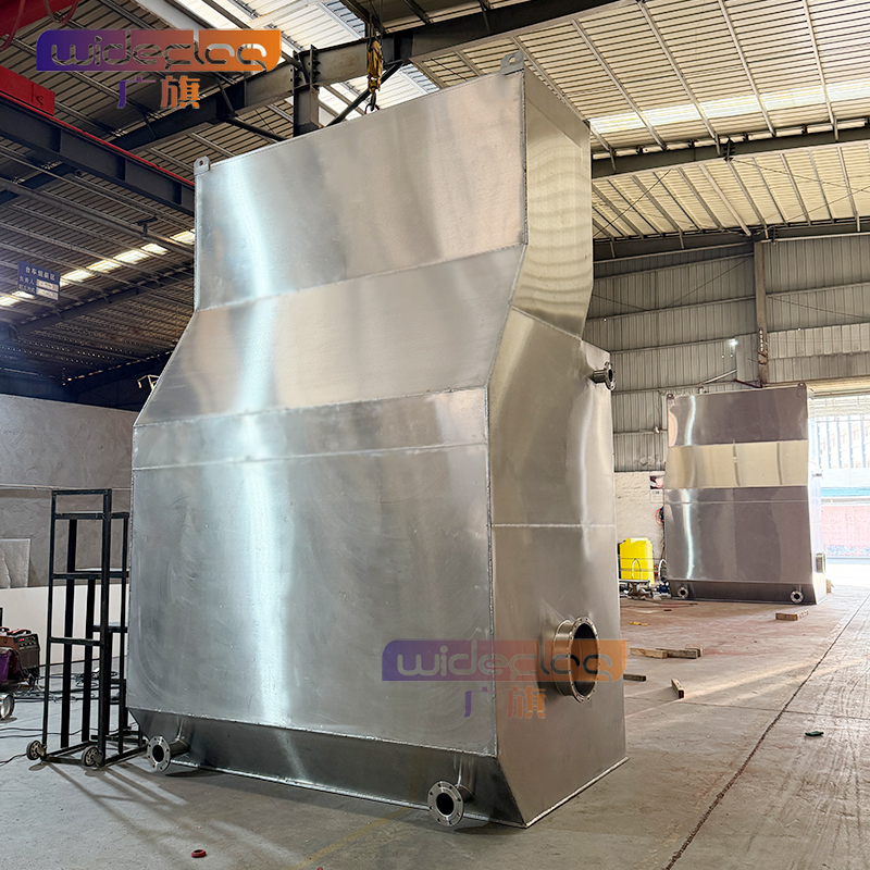 304不锈钢分体式一体化净水设备 20吨每小时大流量过滤 出水达标